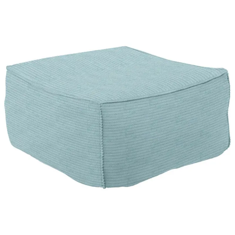 Hocker in Textil Hellblau