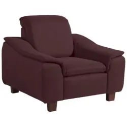 Sessel in Flachgewebe Rotbraun
