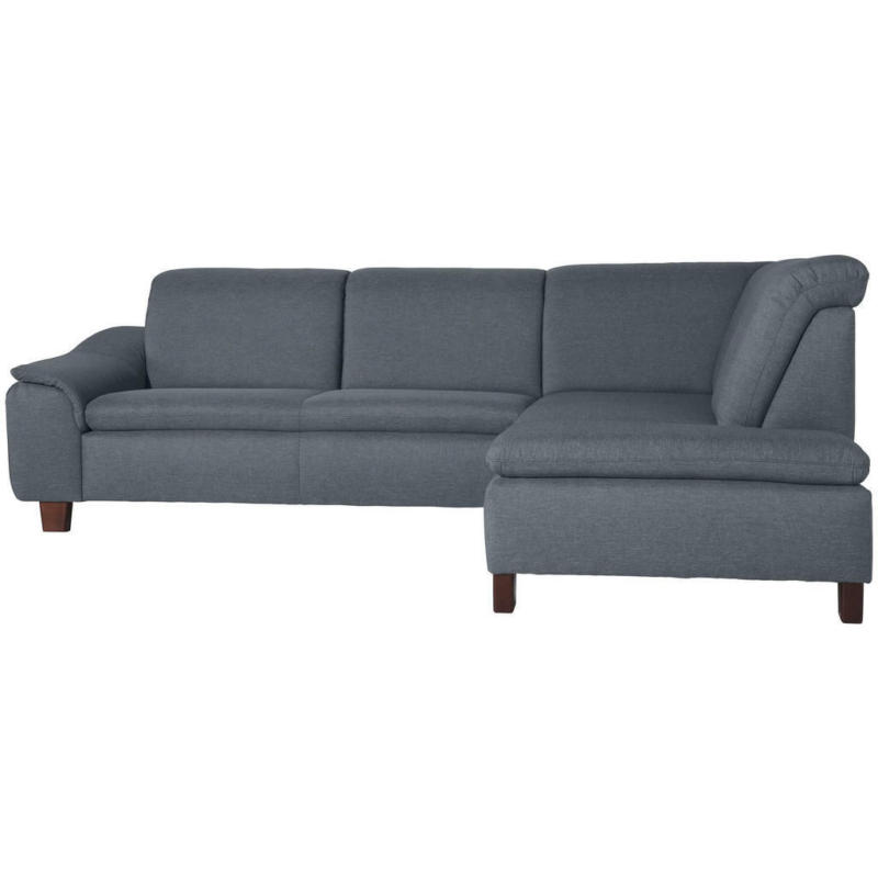 Ecksofa in Flachgewebe Grau