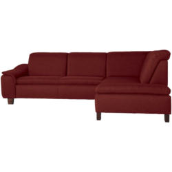 Ecksofa in Flachgewebe Rot