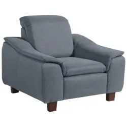 Sessel in Flachgewebe Grau