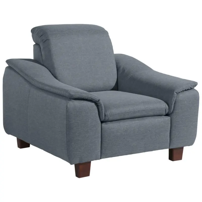 Sessel in Flachgewebe Grau