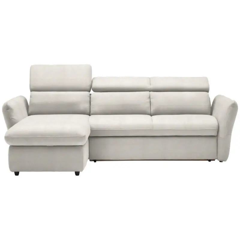 Ecksofa in Mikrofaser Beige