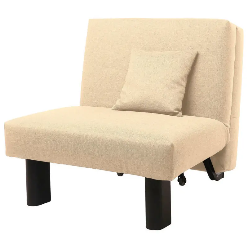 Schlafsessel in Flachgewebe Beige