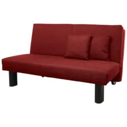 Schlafsofa in Flachgewebe Rot