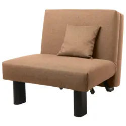 Schlafsessel in Flachgewebe Sandfarben