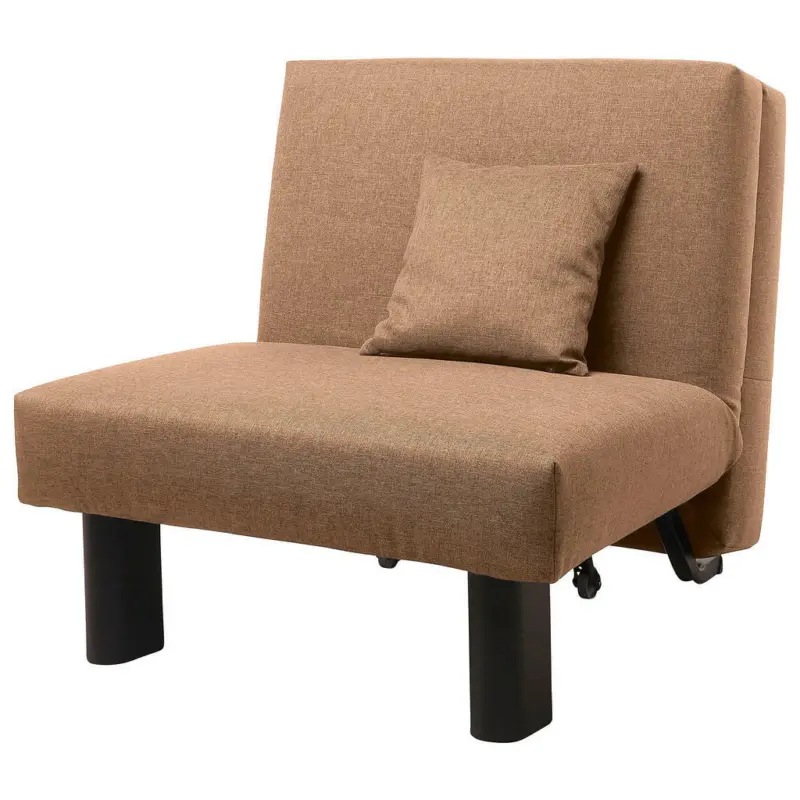 Schlafsessel in Flachgewebe Sandfarben