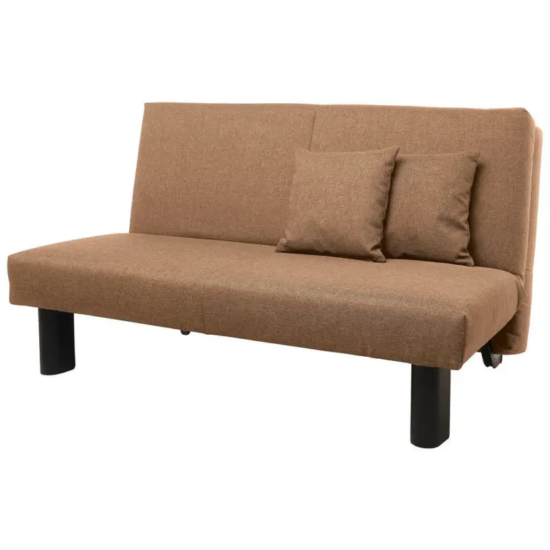 Schlafsofa in Flachgewebe Sandfarben