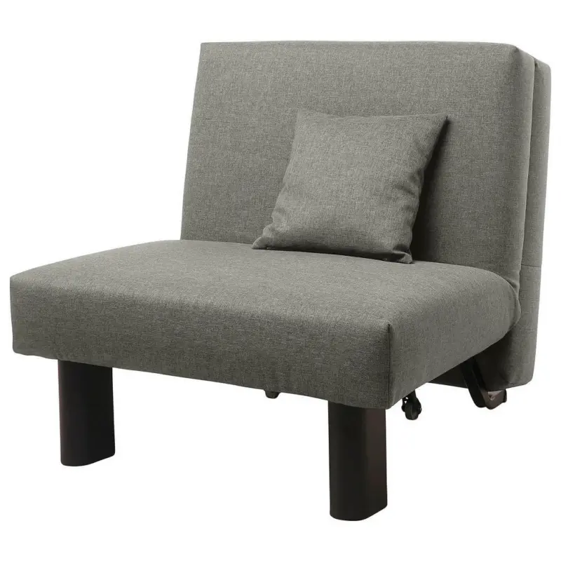 Schlafsessel in Flachgewebe Hellgrau