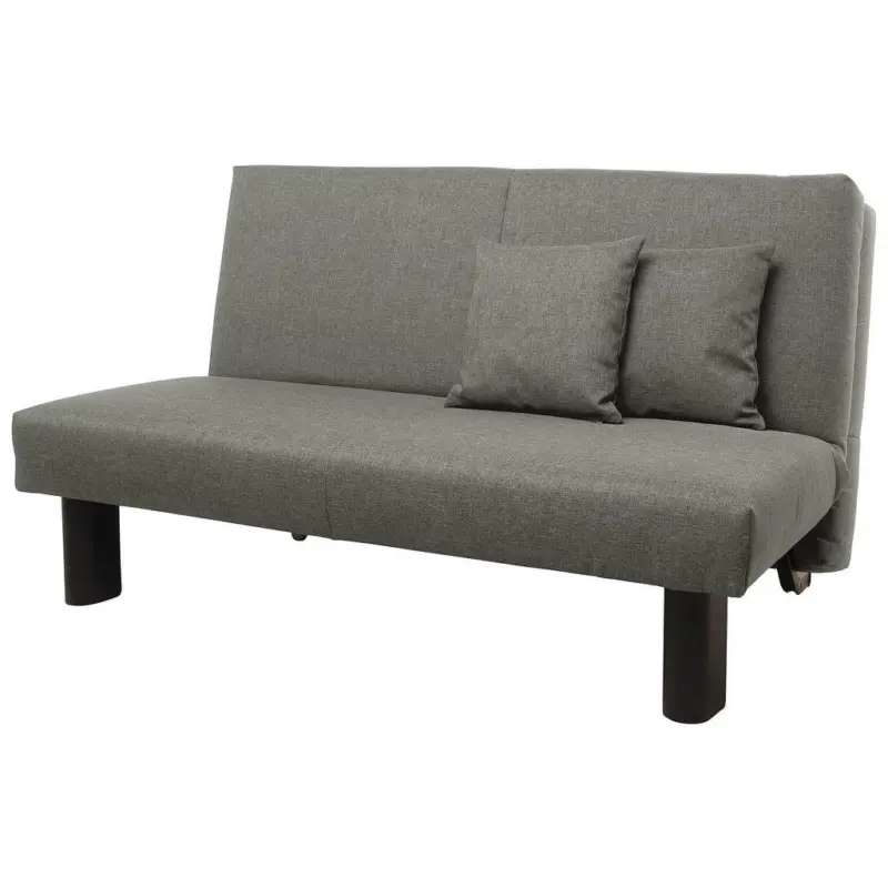 Schlafsofa in Flachgewebe Hellgrau