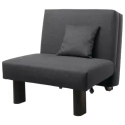 Schlafsessel in Flachgewebe Graphitfarben