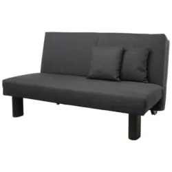 Schlafsofa in Flachgewebe Graphitfarben