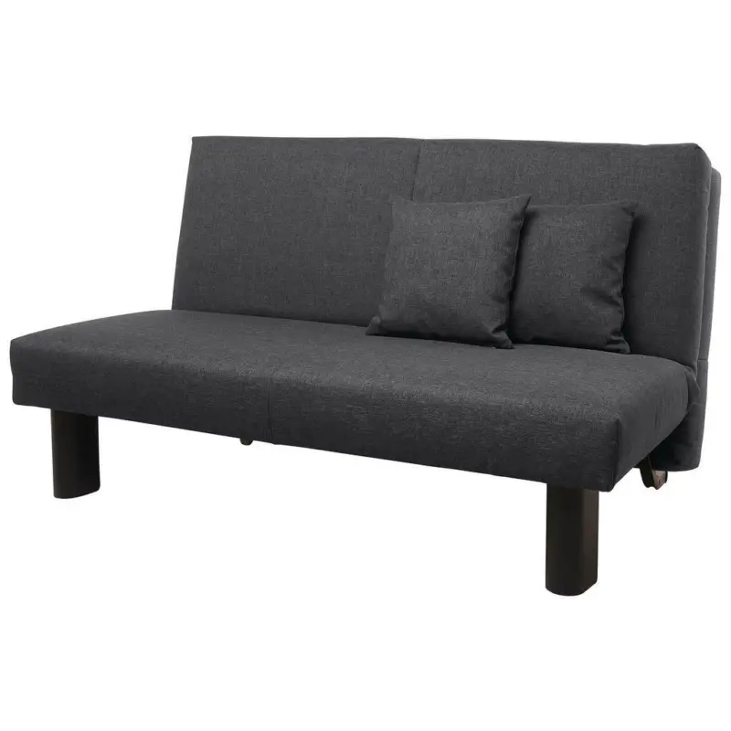 Schlafsofa in Flachgewebe Graphitfarben