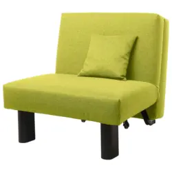 Schlafsessel in Flachgewebe Hellgr&uuml;n