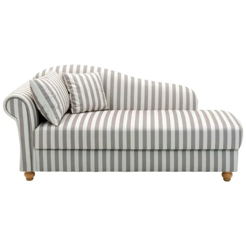 R&eacute;camiere in Flachgewebe Braun, Wei&szlig;