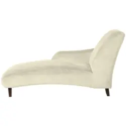 Récamiere in Samt, Velours Creme