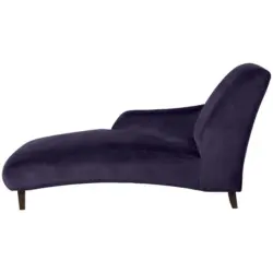 Récamiere in Samt, Velours Lila