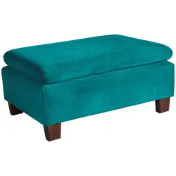 Hocker in Textil Petrol