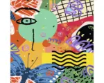 Hornbach Glasbild Colored Chaos I 30x30 cm