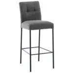 XXXLutz Lauterach - Ihr M&ouml;belhaus bei Bregenz Barhocker in Metall, Textil Schwarz, Dunkelgrau