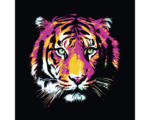 Hornbach Glasbild Colored Tiger 30x30 cm
