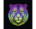 Hornbach Glasbild Neon Tiger 20x20 cm