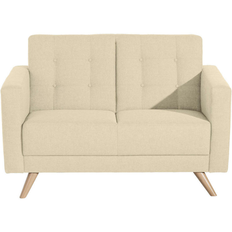 Zweisitzer-Sofa in Flachgewebe Beige