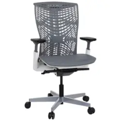 Drehstuhl in Grau, Schwarz, Weiß