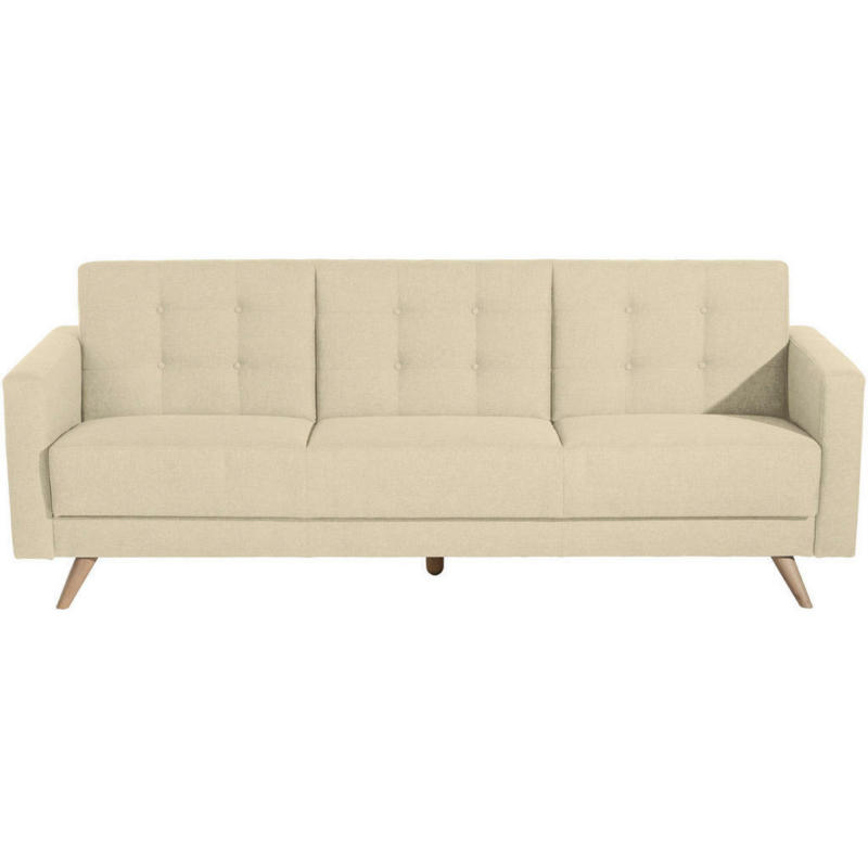 Dreisitzer-Sofa in Flachgewebe Beige