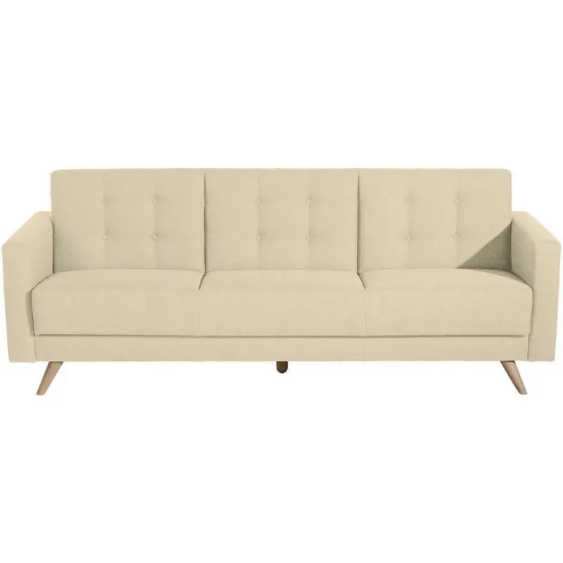 Dreisitzer-Sofa in Flachgewebe Beige