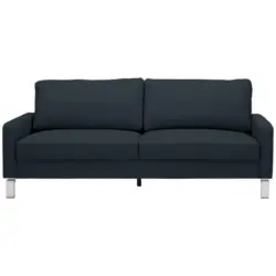 Zweisitzer-Sofa in Echtleder Dunkelblau