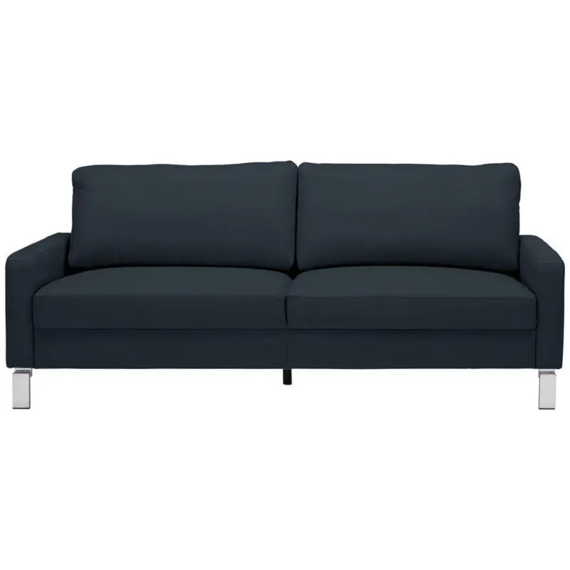 Zweisitzer-Sofa in Echtleder Dunkelblau