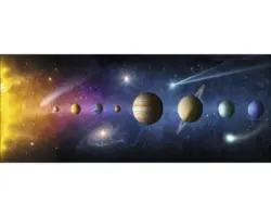 Glasbild Space-Galaxy II 80x30 cm