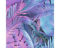 Glasbild Neon Foliage 30x30 cm