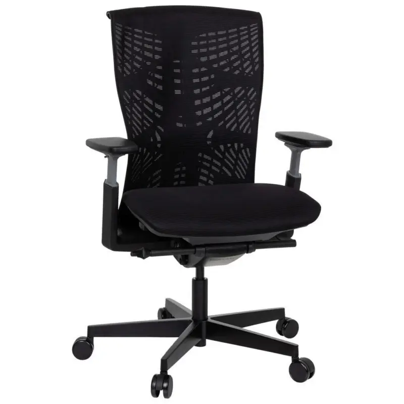 Drehstuhl in Netzbespannung Schwarz