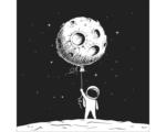 Hornbach Glasbild Moon Balloon 30x30 cm