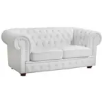 XXXLutz Lauterach - Ihr Möbelhaus bei Bregenz Chesterfield-Zweisitzer-Sofa in Echtleder Weiß