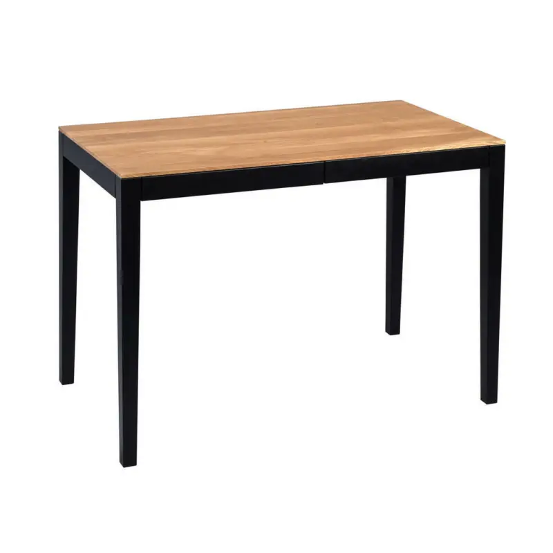 Schreibtisch 110/60/75 cm in Schwarz, Wildeiche