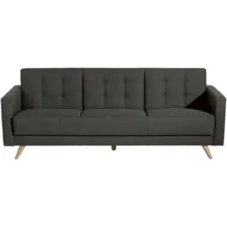 Dreisitzer-Sofa in Flachgewebe Anthrazit