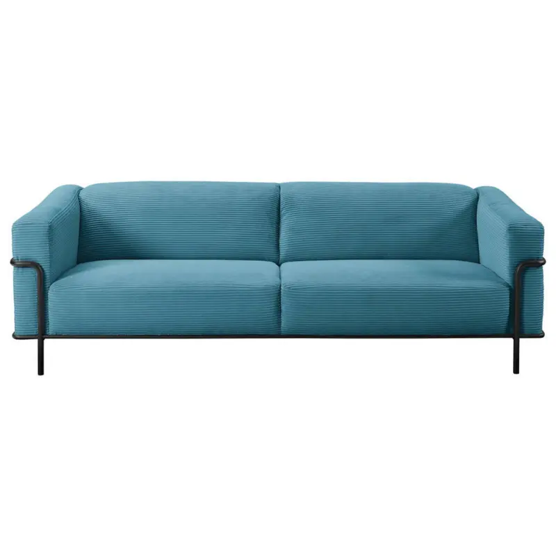 Dreisitzer-Sofa in Kord Petrol