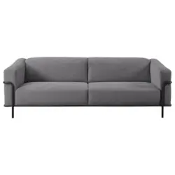 Dreisitzer-Sofa in Kord Dunkelgrau