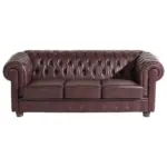 XXXLutz Lauterach - Ihr Möbelhaus bei Bregenz Chesterfield-Dreisitzer-Sofa in Echtleder Rot