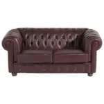 XXXLutz Lauterach - Ihr Möbelhaus bei Bregenz Chesterfield-Zweisitzer-Sofa in Echtleder Rot
