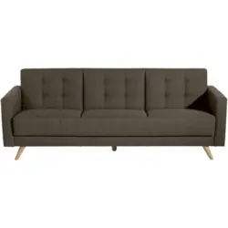 Dreisitzer-Sofa in Flachgewebe Sahara