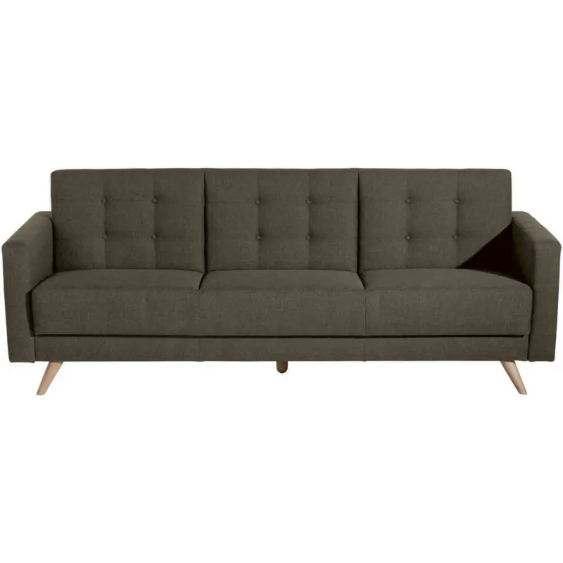 Dreisitzer-Sofa in Flachgewebe Sahara
