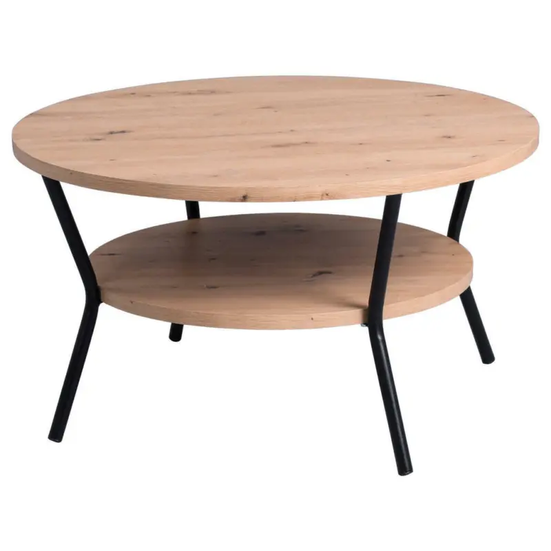 Couchtisch in Metall, Holzwerkstoff 80/80/45 cm