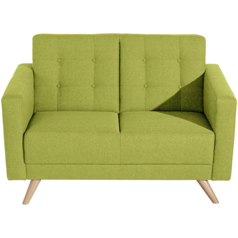 Zweisitzer-Sofa in Flachgewebe Hellgrün