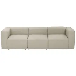 Dreisitzer-Sofa in Creme