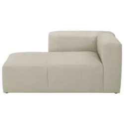 Récamiere in Flachgewebe Creme