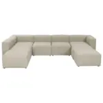 XXXLutz Lauterach - Ihr M&ouml;belhaus bei Bregenz Wohnlandschaft in Flachgewebe Creme